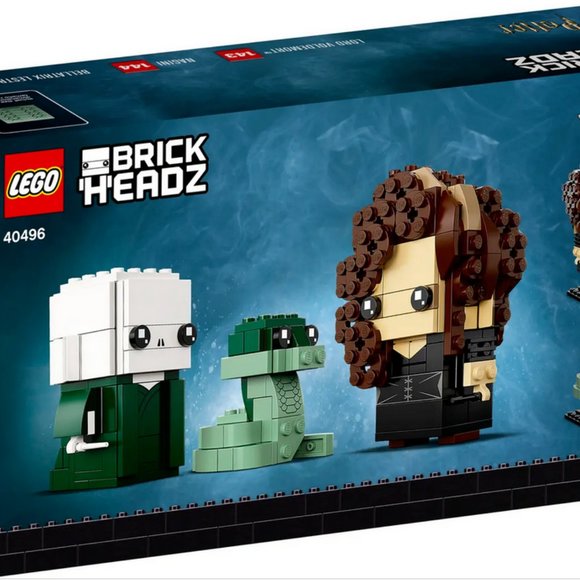 NIB Lego Harry Potter Brickheadz Voldermort Nagini Bellatrix - Retired Set 40496 - Picture 8 of 9